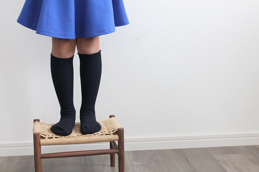 シンプルキッズ　サポートハイクルーソックス