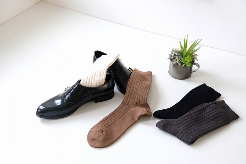 レーヨン・シルク リブソックス